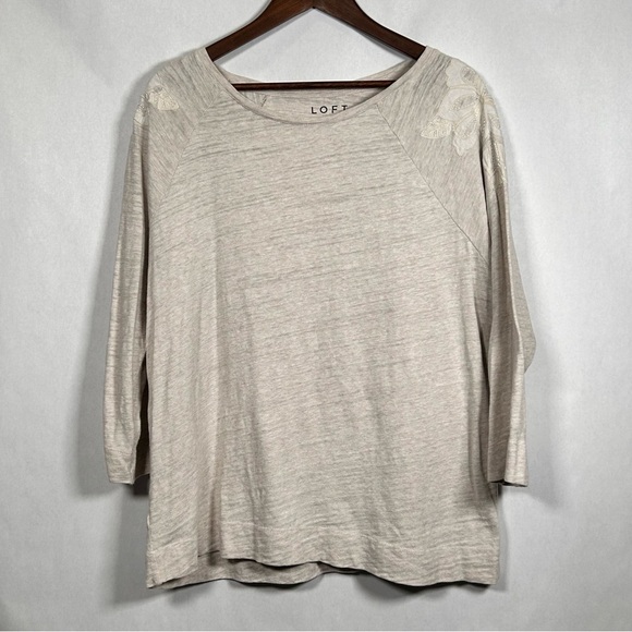 Loft Light Gray with White Embroidered Sleeves - Picture 1 of 10